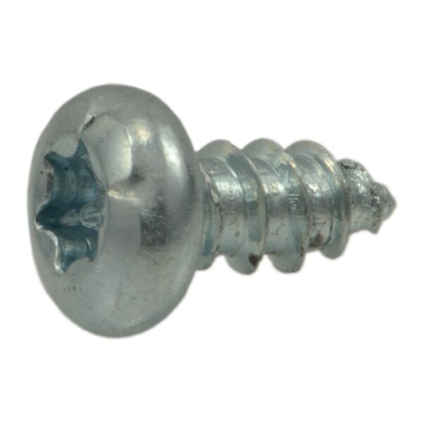 Midwest Fastener Sheet Metal Screw, #4 x 1/4 in, Zinc Plated Steel Pan Head Torx Drive, 40 PK 37045 - main